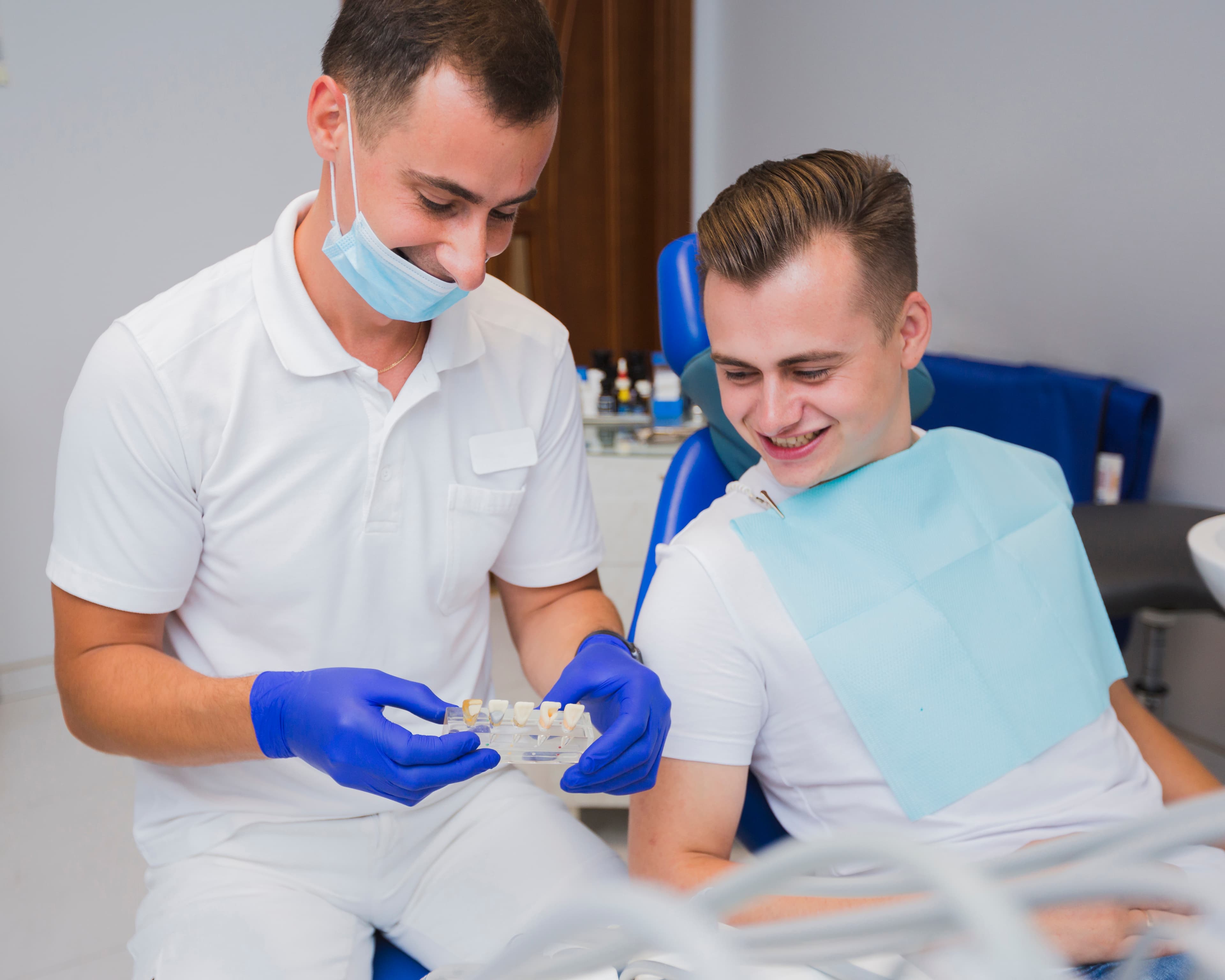 Dr. James speaking with a patient
